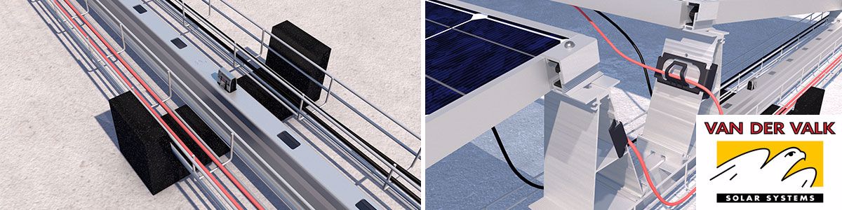 kabelmanagement PV panelen