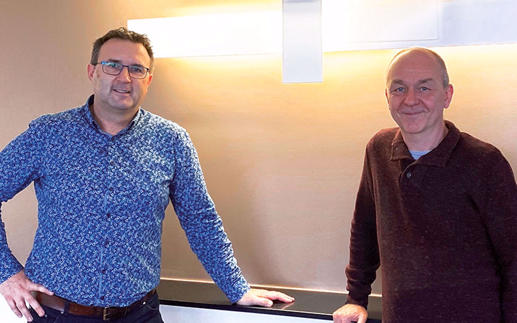 Wim Haemelynck, Senior Projet Manager, et Danny Gotink, Directeur logistique