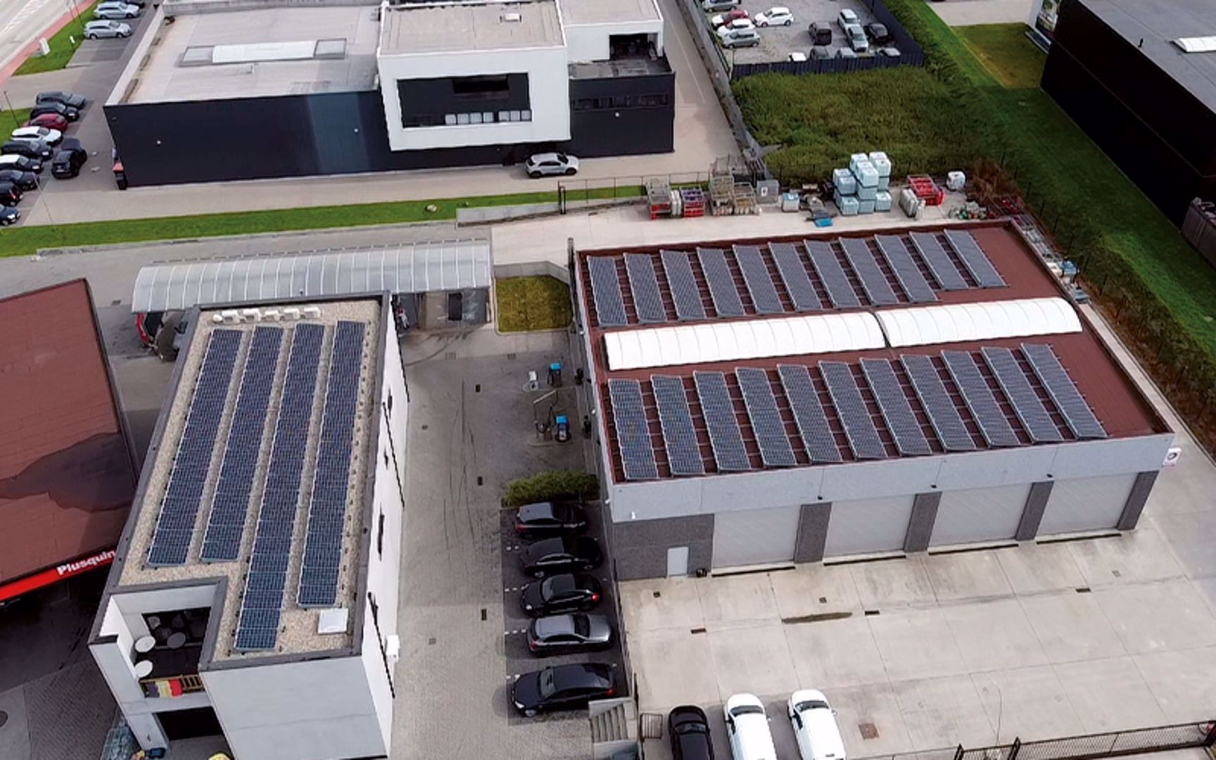 Electro Technics a réalisé une installation photovoltaïque chez Plusquin Brandstoffen