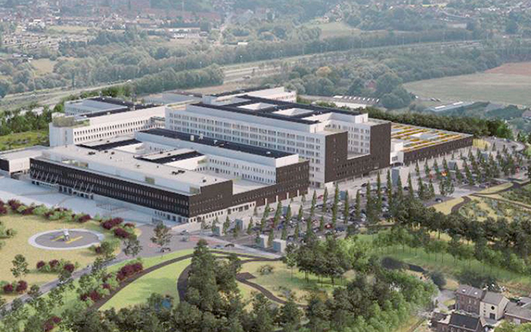 datacommunicatie-infrastructuur in nieuw ziekenhuis van Charleroi
