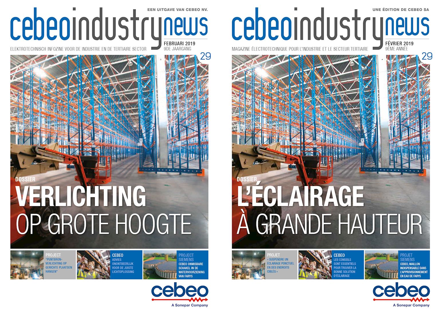 Cebeo Industry News 29 L'éclairage à grande hauteur