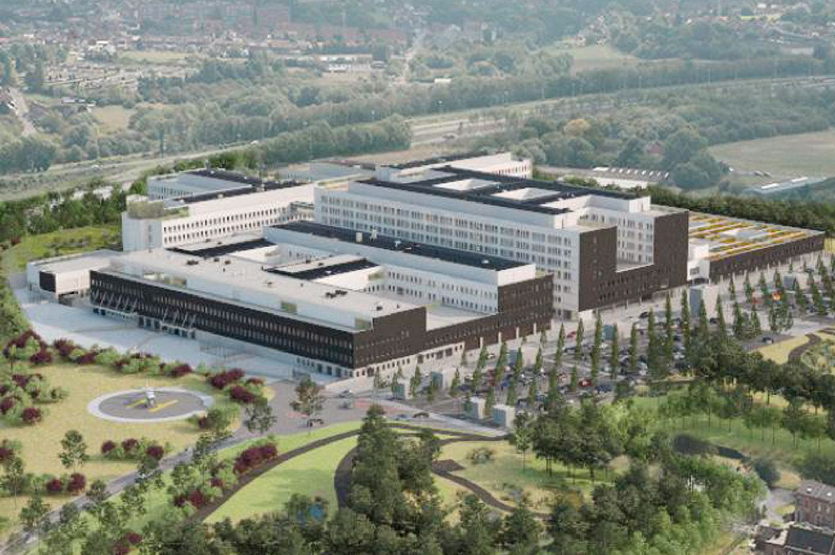 Infrastructure de communication de données dans le nouvel hôpital de Charleroi